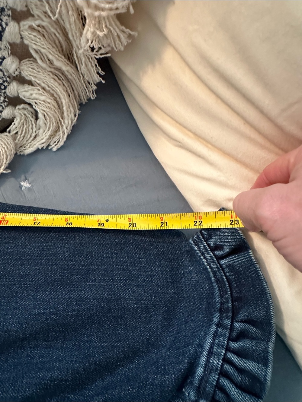 Draper James Ruffle-Trim Denim Jacket - Picture 7 of 8